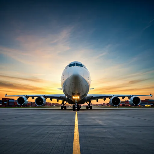Aircraft ready for cargo uplift